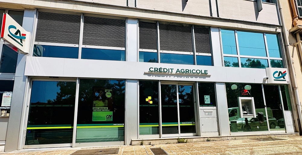 Façade de l’agence Crédit Agricole